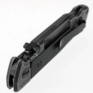 Walther Q5 Steel Frame Folder Blackwash serrated D2-Stahl