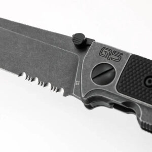 Walther Q5 Steel Frame Folder Blackwash serrated D2-Stahl
