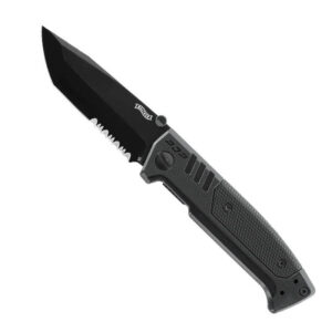 Walther PDP Tanto Folder serrated schwarz D2-Stahl