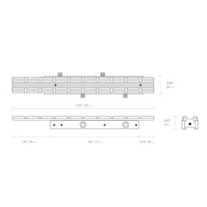 Hawke Adapterschiene mit 9 Slots und Höhenverstellung 11 mm auf Picatinny