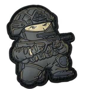 Patchzone ÖBH Soldat knieend Rubber Patch