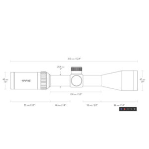 Hawke ZF Vantage 3-9x40 Mil Dot