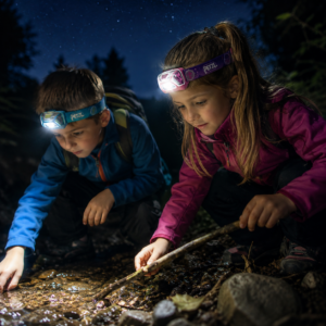 PETZL TIKKID Kinder-Stirnlampe KI generiert