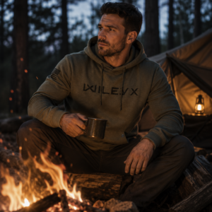 WX Urban Hoodie Armee Grün KI generiert