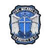 Patchlab St. Michael Protect Us Rubber Patch blau