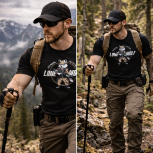 Pentagon Ageron Lone Wolf T-Shirt Schwarz