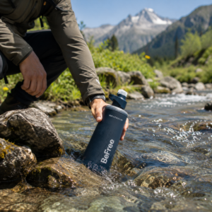 Katadyn BeFree Wasserfilter AC 1 Liter schieferblau