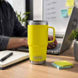 YETI Rambler Travel Mug 20 oz Firefly Yellow