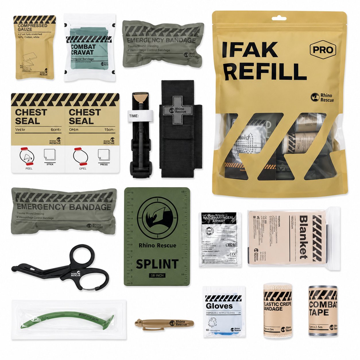 Rhino Rescue IFAK Re-Fill 17tlg. Rhino Rescue IFAK Re-Fill 17tlg.