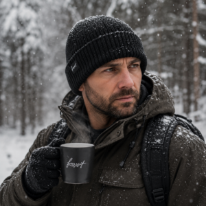 Brandit Forvert Sundance Beanie schwarz KI generiert