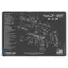 Cerus Gear Walther PDP Schematic Handgun Mat