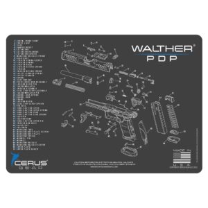 Cerus Gear Walther PDP Schematic Handgun Mat