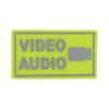 COP VIDEO/AUDIO Patch Neongelb - reflektierend