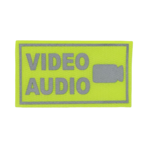 COP VIDEO/AUDIO Patch Neongelb - reflektierend