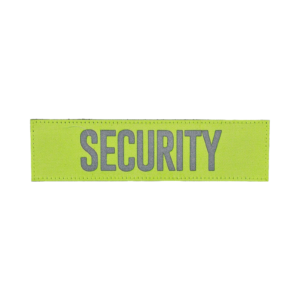 COP SECURITY Patch Neongelb - reflektierend 13,5x3,5 cm