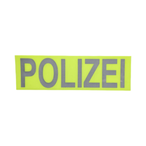 COP POLIZEI Patch neongelb reflektierend 33x10 cm