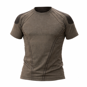 pro-function air-seamless High-Tec-Shirt steingrau