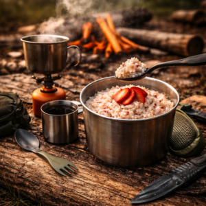 Food Force Rice Porridge mit Erdbeeren