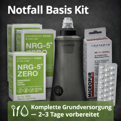 Notfall Basis Kit - 2-3 Tage Grundversorgung