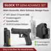 VFC GLOCK 17 Gen4 GBB Advance Set inkl. Ersatzmagazin, Speedloader & Combat Holster