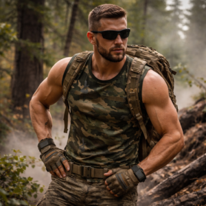Brandit T-Shirt Sleeveless dark camo