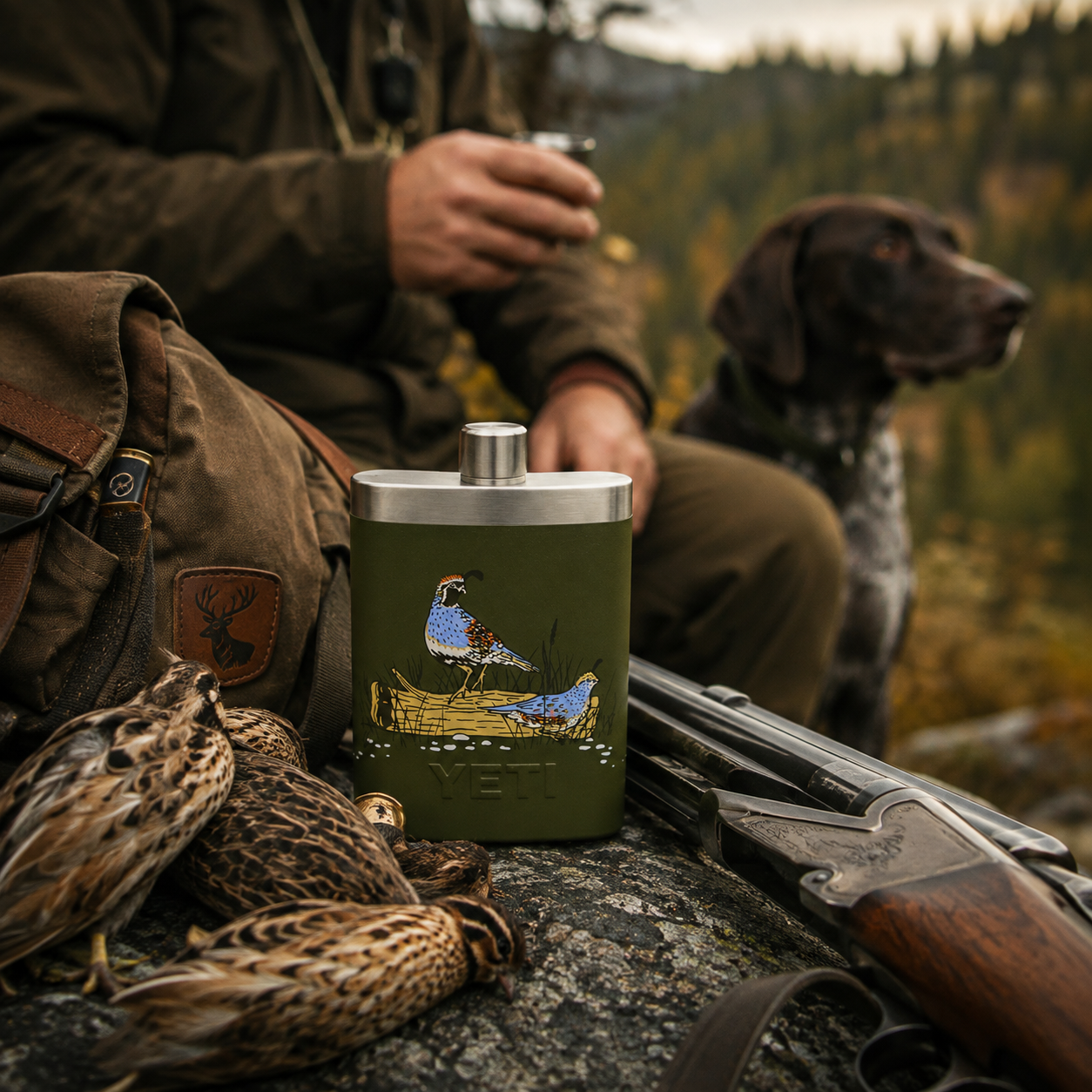 YETI Flachmann Upland Bird Oliv 207 ml YETI Flachmann Upland Bird Oliv 207 ml