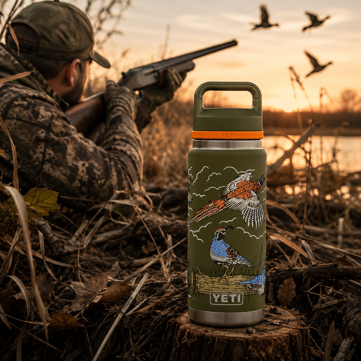 YETI Rambler Bottle 26 oz Upland Bird Oliv YETI Rambler Bottle 26 oz Upland Bird Oliv